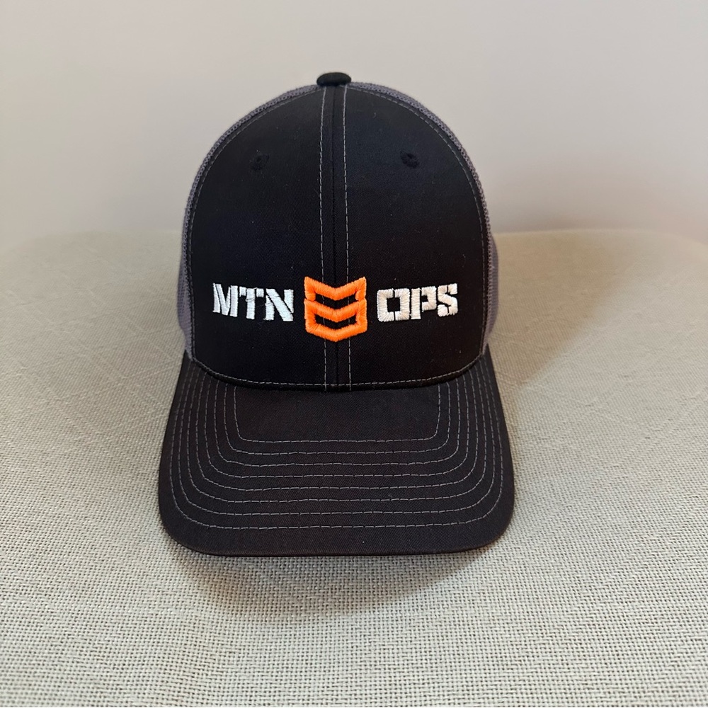 MTN OPS Black & Charcoal Gray Hat